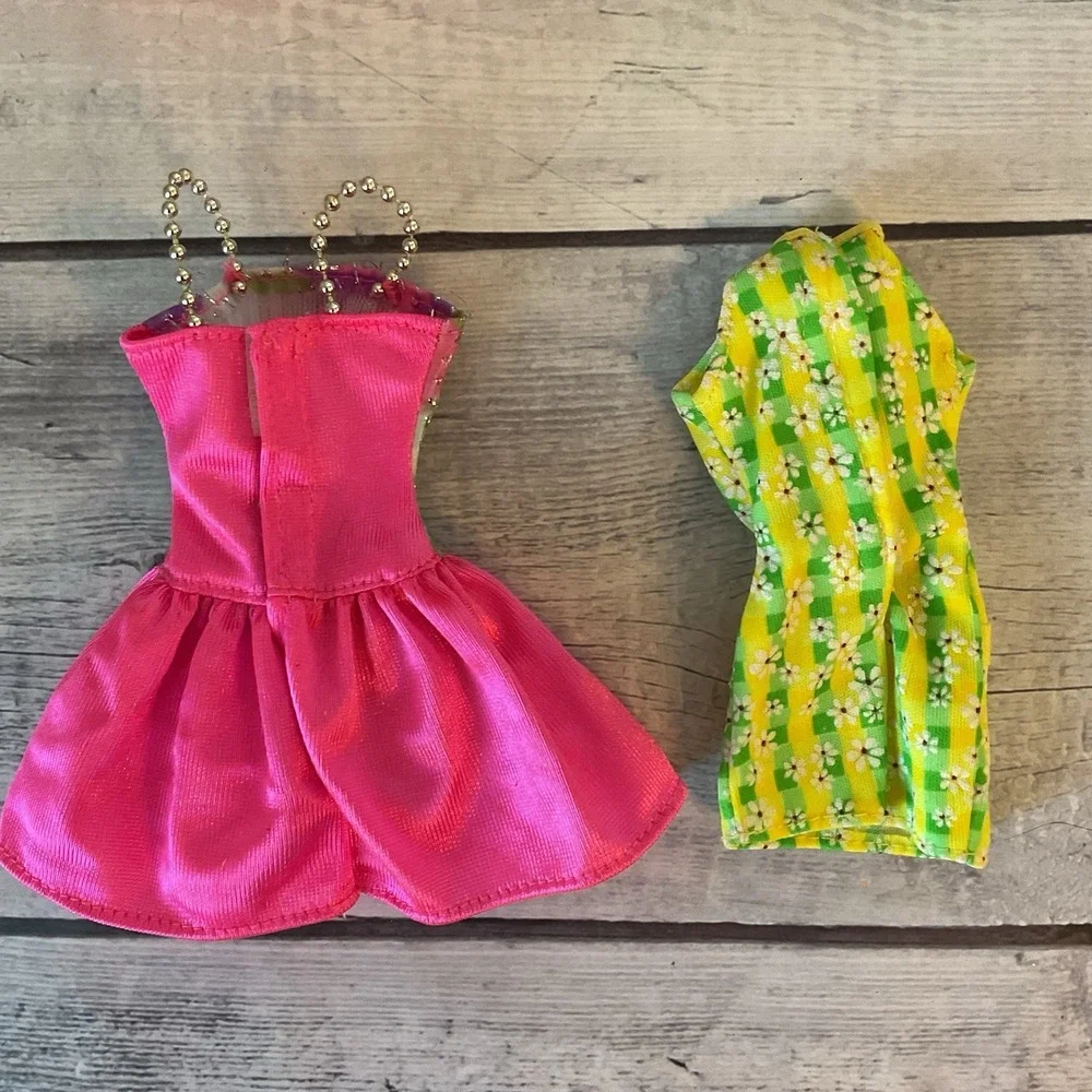 Barbie Mattel Dresses‎ Lot Of 6 Pink Purple Blue Yellow Short Casual Fancy Party